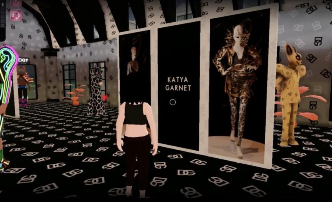 An eclectic display at the 2nd Metaverse Fashion Week